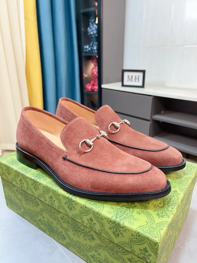 Men's Men's Shoes 💰520🌹🌹【GUCCI】The most popular classic Gucci leather shoes. Synchronized with the official website, the upper is made of Italian first-layer cowhide ➕cowhide lining, with unique brand and unique craftsmanship. Highlighting the hot style of the new year. Stop hesitating, stop wandering, get it now. Number: 38--44